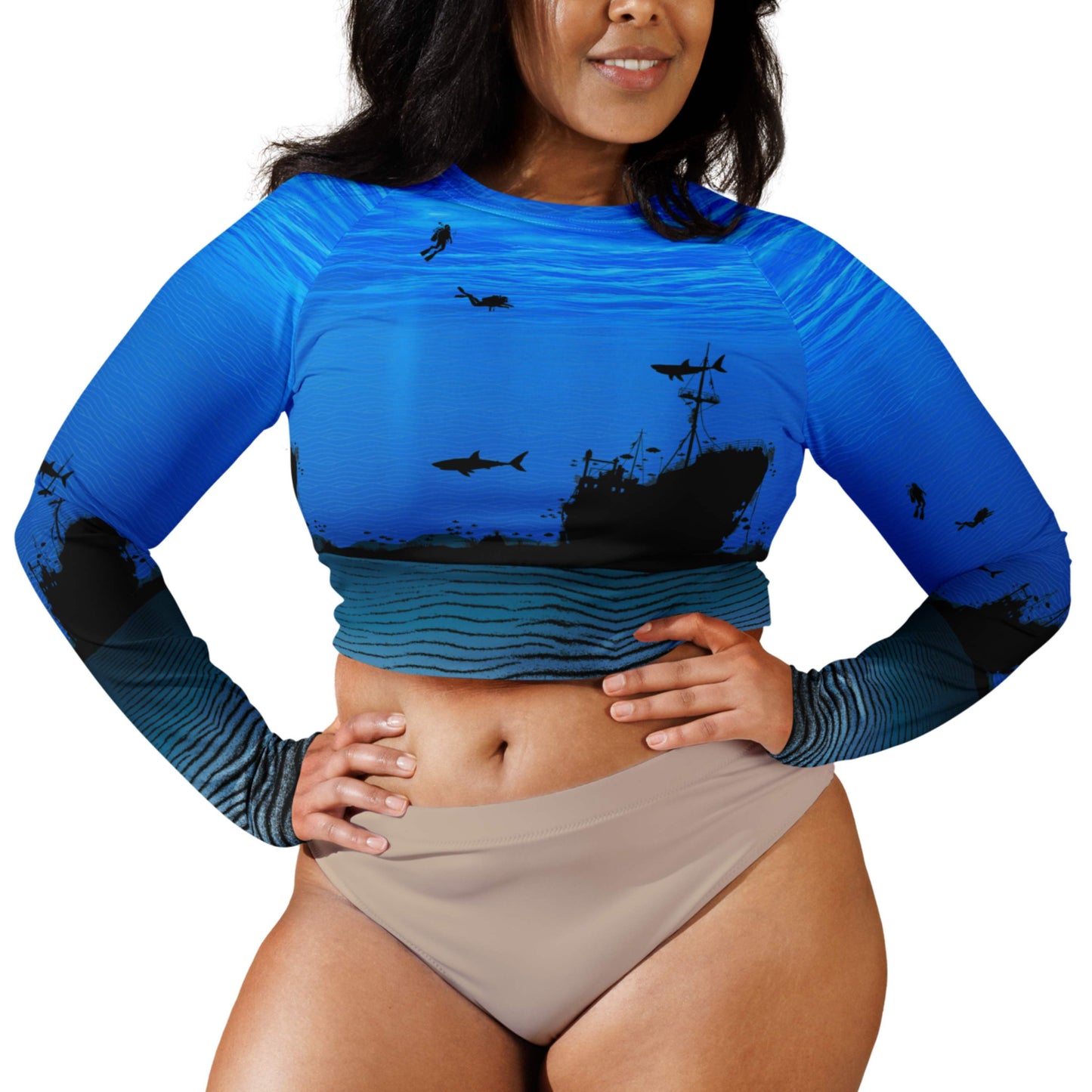 Get Wrecked: Crop-Top Rashguard