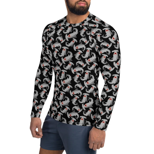 Men's Rash Guard: Hammerheads