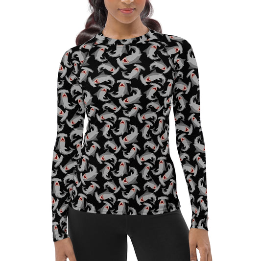 Women's Rash Guard: Hammerheads (XS-3XL)