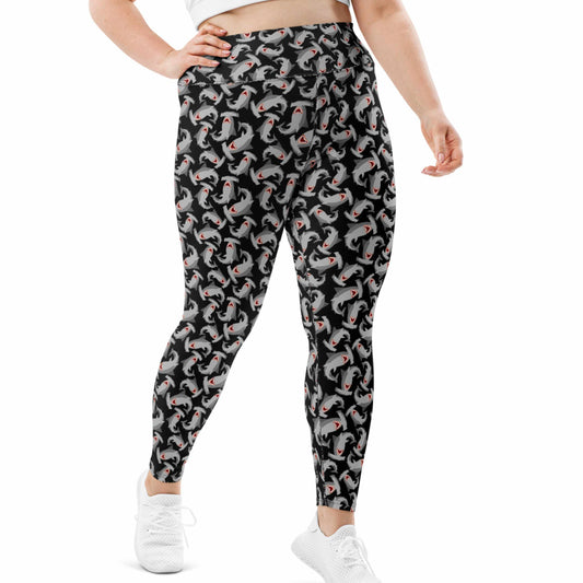 Plus-Size High-Waist Leggings: Hammerheads (2XL-6XL)