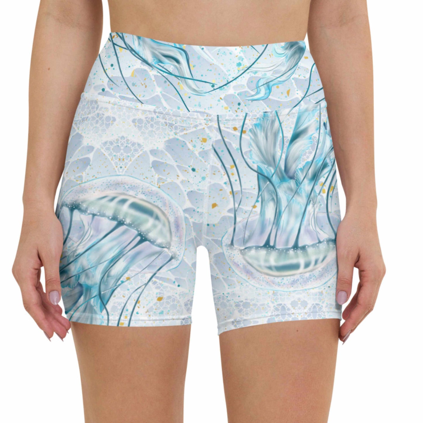 High-Waist Dive Shorts: Jellyfish Mist (XS-XL)