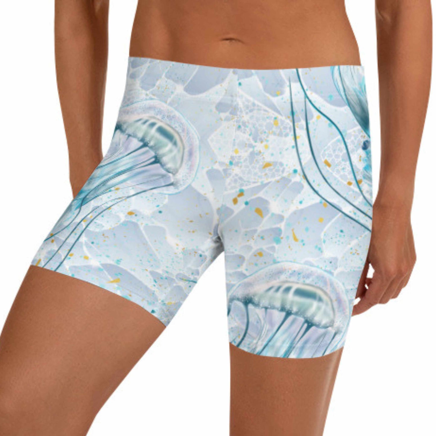 Mid-Rise Dive Shorts: Jellyfish Mist (XS-3XL)