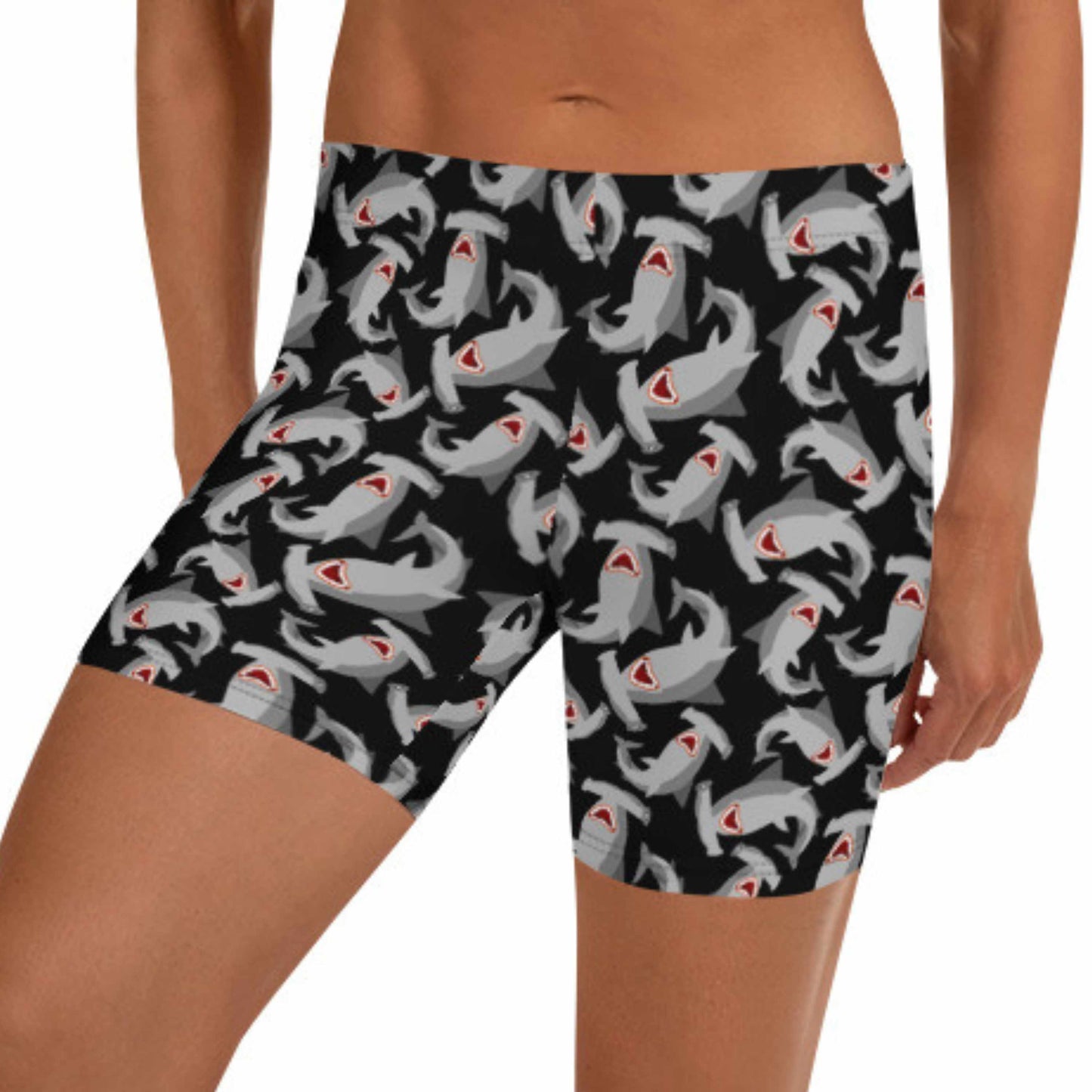 Mid-Rise Dive Shorts: Hammerheads (XS-3XL)