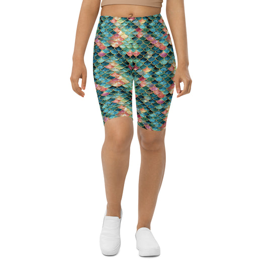 Full-Coverage Dive Shorts: Mermaid Jewel (XS-3XL)