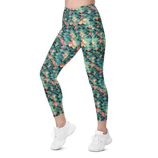 Premium Leggings: Mermaid Jewel (XXS-6XL)