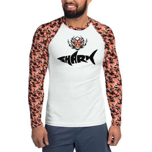 Tiger Shark MENS BEST FUN designer scuba dive surf paddle SUP Rash guard top water space lust CERT army fish 2xl 3xl v1