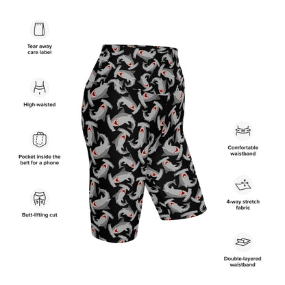 Full-Coverage Dive Shorts: Hammerheads (XS-3XL)