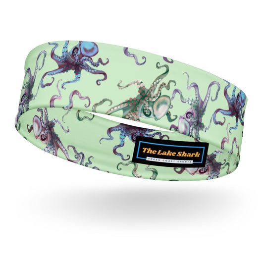 Headband: OCTOPUS SPLATS in Light Green