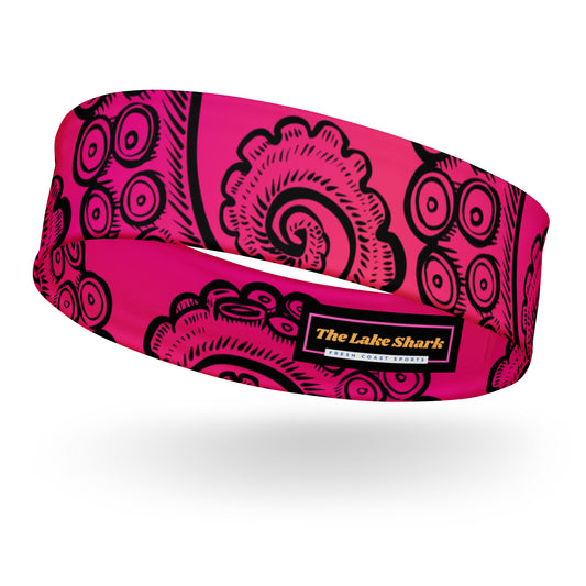 Headband: Tentacle Twist in Pink Sunset