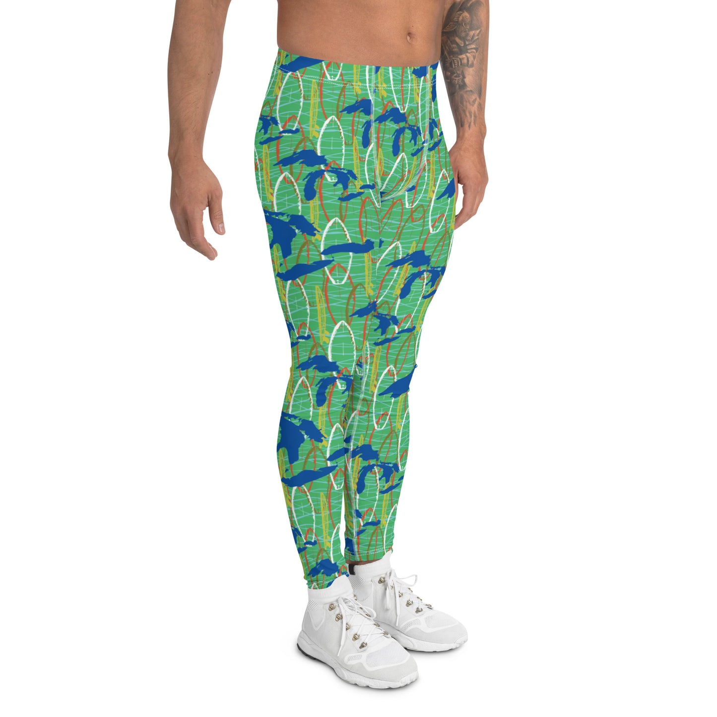 Great Lakes Camo: Men's Leggings