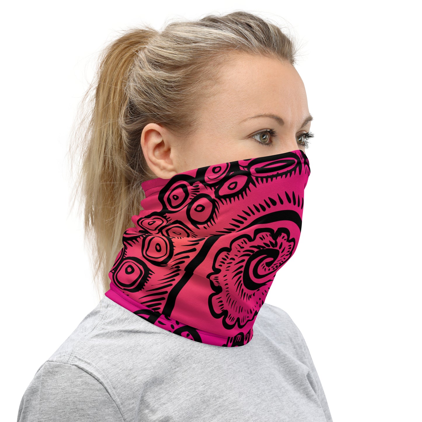 Tentacle Twist: Gaiter Buff in Pink Sunset