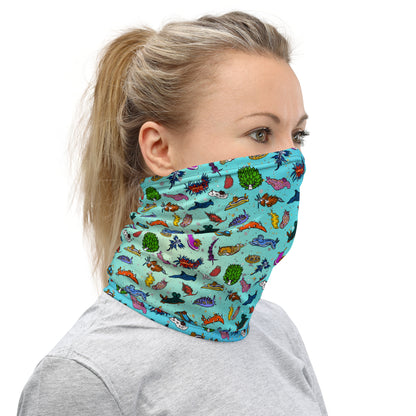 Neck Gaiter: Nudibranch in Tropical Seas