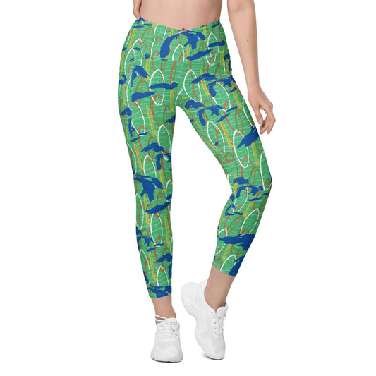 Great Lakes Camo: Premium Leggings (XXS-6XL)