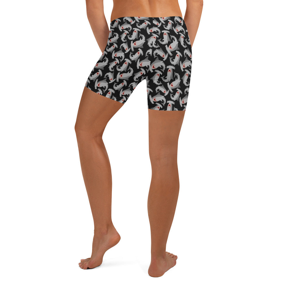 Mid-Rise Dive Shorts: Hammerheads (XS-3XL)