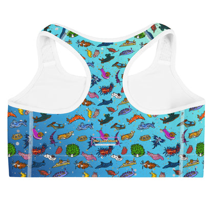 Swim bra: Nudibranch in Tropical Seas (XS-2XL)