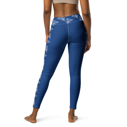 High-Waist Leggings: Blue Dragon Nudibranch (XS-XL)