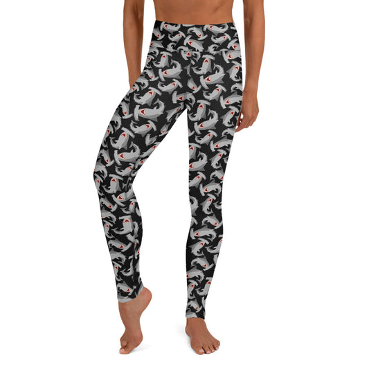 High-Waist Leggings: Hammerheads (XS-XL)