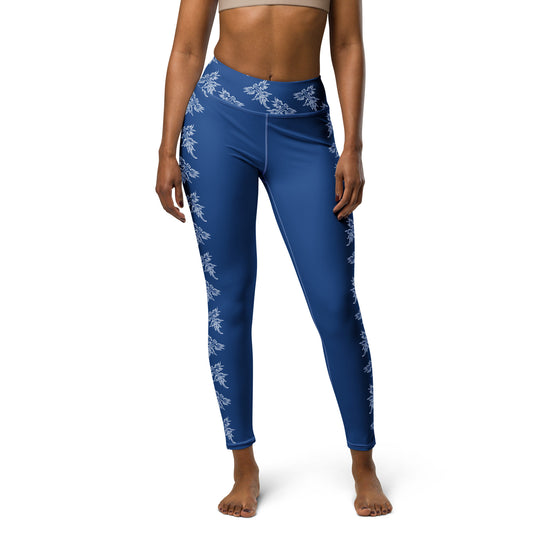 High-Waist Leggings: Blue Dragon Nudibranch (XS-XL)