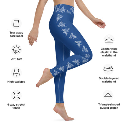 High-Waist Leggings: Blue Dragon Nudibranch (XS-XL)