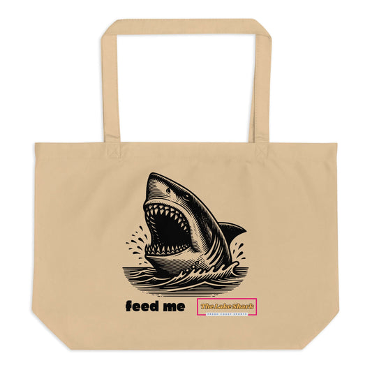 Feed Me Shark - Organic Tote Bag